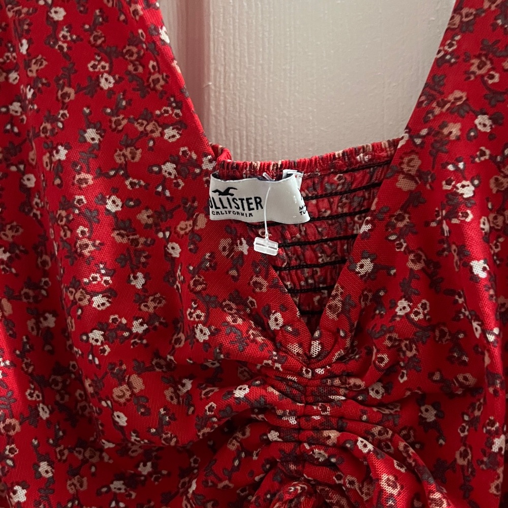 Hollister Red Floral Dress - Picture 3 of 3